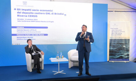 Deposito Gnl, il rapporto del CENSIS. L’impatto economico e occupazionale del deposito costiero di Gnl nel Porto di Brindisi