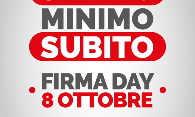 Pd Provinciale di Brindisi, domenica 8 ottobre la raccolta firme per l’introduzione del Salario Minimo