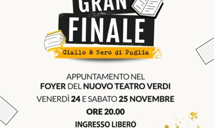 “Giallo e Nero di Puglia”: al Verdi il gran finale del concorso letterario