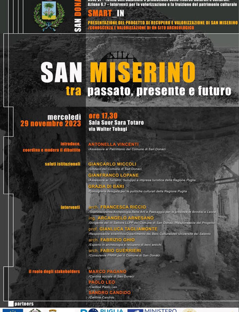 San Donaci, il 29 novembre l’evento San Miserino tra passato, presente e futuro