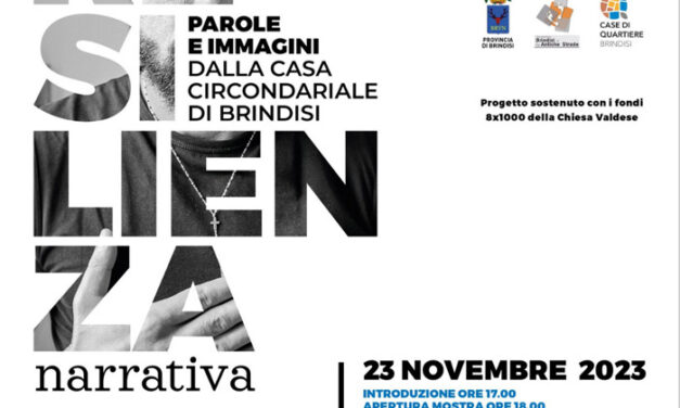 Mostra Parole e immagini dalla casa circondariale di Brindisi, il 23 novembre la presentazione ufficiale