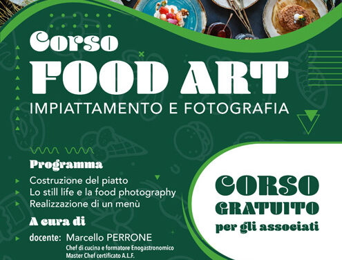 Confesercenti, dal 26 Febbraio la I edizione del Corso di Cucina “Food Art”