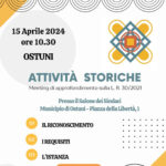Ostuni, il 15 aprile meeting Attività Storiche e di Tradizione della Puglia