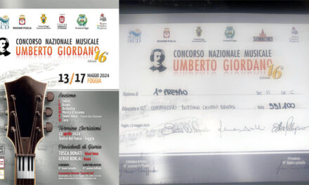 Primo Premio per il Coro dell’IC “Bozzano-Centro” di Brindisi al Concorso Musicale Nazionale Umberto Giordano di Foggia