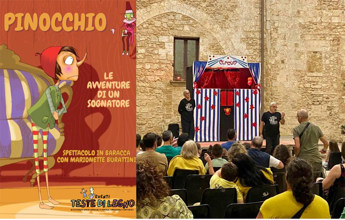 Pinocchio le avventure di un sognatore: giovedì 28 agosto nell’Atrio del Castello di Mesagne
