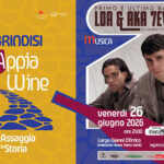 “Appia Wine”, Brindisi tra vino, storia e il concerto di LDA & Aka7even