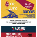 Appia Wine e Adriatic cup 2026, servizi di navetta gratuiti per raggiungere i luoghi degli eventi (26 e 27 giugno 2026)