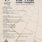 Tornano i Dialoghi di Ostuni, tre serate al Chiostro San Francesco dal titolo «La vita come compito». Appuntamento dal 6 all’8 agosto 2026, tra economia, intelligenza artificiale, teatro ed educazione