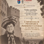 Giornate Europee del Patrimonio: il Castello di Carovigno apre le sue porte, una visita guidata tra storia, memoria e identità, nel ricordo della Contessa Elisabetta