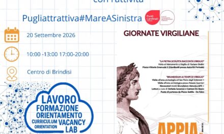 Puglia attrattiva #mareAsinistra Domenica 20 settembre “Mesagne Orienta” alle “Giornate Virgiliane”