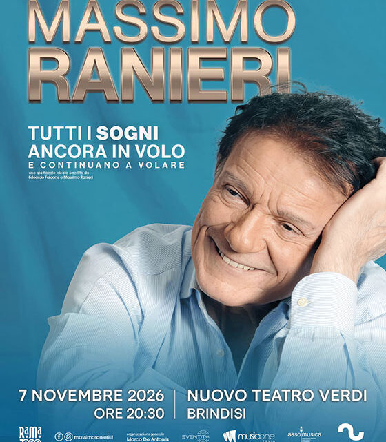 Massimo Ranieri al Verdi di Brindisi con “Tutti i sogni ancora in volo”