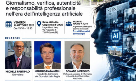 Alla Banca di Credito Cooperativo di Ostuni “Di chi possiamo fidarci?”, un incontro su intelligenza artificiale, informazione e deontologia