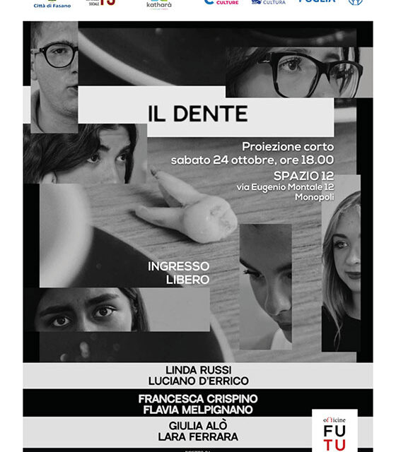“Il dente”, dal corso di recitazione al set: sabato 24 ottobre la presentazione del corto degli allievi di FUTURA